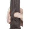 LoveToy SlidingSkin Gode Sliding Skin 17 x 4.2cm Marron